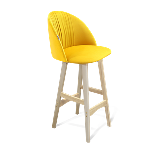 Барный стул SHT-ST35-1 / SHT-S65 (имперский жёлтый/прозрачный лак) в Артеме