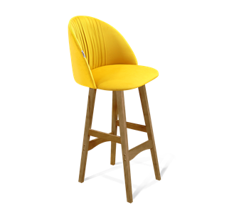 Барный стул SHT-ST35-1 / SHT-S65 (имперский жёлтый/светлый орех) в Артеме