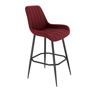 Барный стул SHT-ST37 / SHT-S148 (рубиновое вино/черный муар) в Артеме