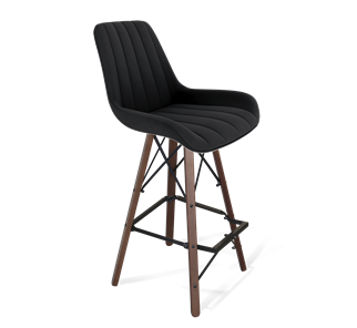 Барный стул SHT-ST37 / SHT-S80 (ночное затмение/темный орех/черный) в Артеме