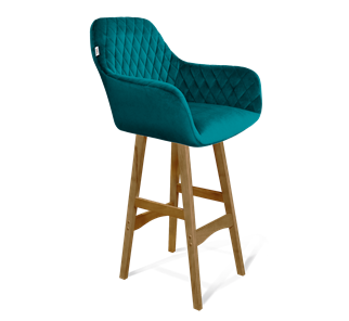 Барный стул SHT-ST38 / SHT-S65 (альпийский бирюзовый/светлый орех) в Артеме