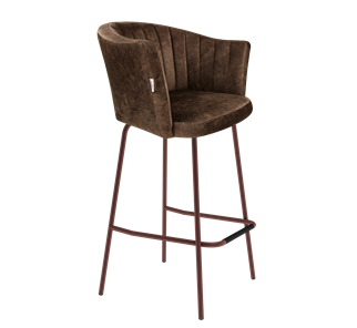 Барный стул SHT-ST42-1 / SHT-S29P (кофейный трюфель/медный металлик) в Уссурийске