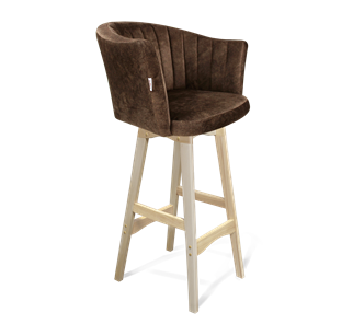 Барный стул SHT-ST42-1 / SHT-S65 (кофейный трюфель/прозрачный лак) в Находке