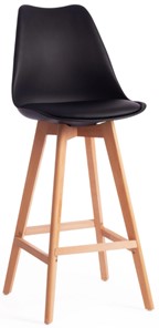 Кухонный барный стул TULIP BAR (mod. C1014H) 57х48х104 черный 3010/натуральный арт.15204 во Владивостоке
