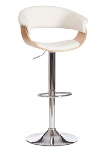 Барный стул VIMTA (mod.4021S) белый/натуральный/хром арт.13660 во Владивостоке