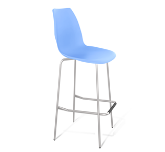 Барный стул SHT-ST29/S29 (голубой pan 278/хром лак) в Артеме