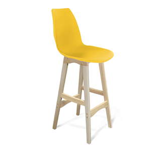 Барный стул SHT-ST29/S65 (желтый ral 1021/прозрачный лак) в Артеме