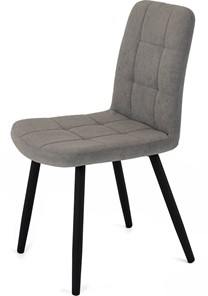 Обеденный стул Кубика Абсент NEW, ноги черные круглые XL (R32)/велюр T180 Светло-серый в Артеме