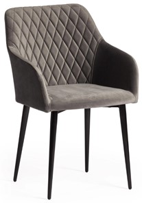 Обеденный стул BREMO (mod. 708) 58х55х83 серый barkhat 26/черный арт.19045 во Владивостоке