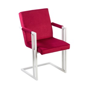 Обеденный стул Бруно, Белый/Аврора 11(бордовый) в Находке