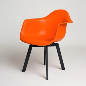 Обеденный стул DSL 330 Grand Black (Оранжевый) в Уссурийске
