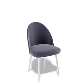 Обеденный стул Kenner 144KF белый/серый велюр в Артеме