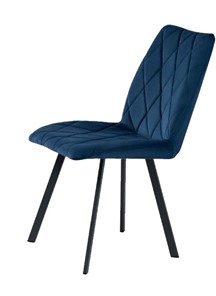 Мягкий стул Омега на ножках 30х15, Велюр CATALANA 16 (синий) / Черный муар матовый в Уссурийске
