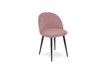 Обеденный стул Brendoss Лайт розовый черные ножки в Артеме