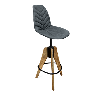 Барный стул SHT-ST29-C4/S92 (графит/брашированный коричневый/черный муар) в Артеме