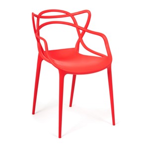 Стул обеденный Cat Chair (mod.028) пластик, 54,5*56*84 красный, арт.14102 в Артеме