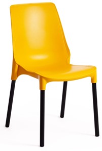 Кухонный стул GENIUS (mod 75) 46x56x84 желтый/черные ножки арт.15281 в Уссурийске