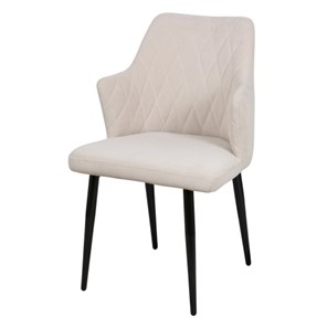 Дизайнерский стул для кухни Николь СРП-017 Велюр дрим кремовый в Артеме