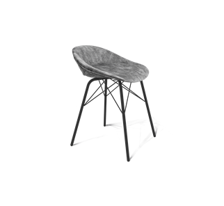 Обеденный стул SHT-ST19-SF1 / SHT-S64 (дымный/черный муар) в Артеме