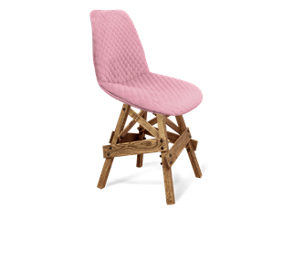 Обеденный стул SHT-ST29-С22 / SHT-S71 (розовый зефир/дуб брашированный коричневый) во Владивостоке