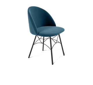 Обеденный стул SHT-ST35 / SHT-S107 (тихий океан/черный муар) в Артеме