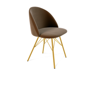 Обеденный стул SHT-ST35 / SHT-S37 (кофейный ликер/золото) в Артеме