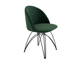 Обеденный стул SHT-ST35-2 / SHT-S112 (лиственно-зеленый/черный муар) во Владивостоке