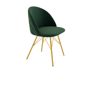 Обеденный стул SHT-ST35-2 / SHT-S37 (лиственно-зеленый/золото) во Владивостоке
