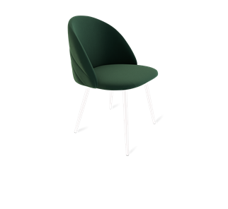 Обеденный стул SHT-ST35-2 / SHT-S95-1 (лиственно-зеленый/белый муар) во Владивостоке