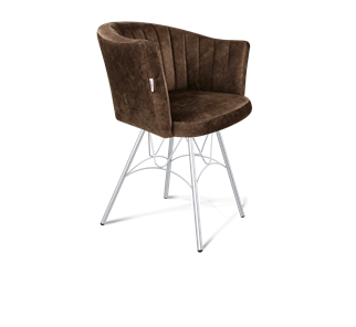 Обеденный стул SHT-ST42-1 / SHT-S100 (кофейный трюфель/хром лак) в Артеме