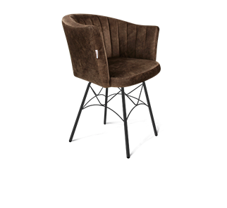 Обеденный стул SHT-ST42-1 / SHT-S107 (кофейный трюфель/черный муар) в Артеме