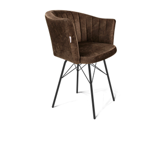 Обеденный стул SHT-ST42-1 / SHT-S64 (кофейный трюфель/черный муар) в Артеме