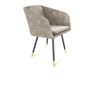 Обеденный стул SHT-ST43-1 / SHT-S95-1 (карамельный латте/черный муар/золото) во Владивостоке