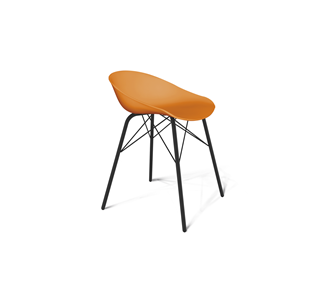 Кухонный стул SHT-ST19/S64 (оранжевый/черный муар) в Артеме
