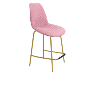 Полубарный стул SHT-ST29-С22 / SHT-S29P-1 (розовый зефир/золото) во Владивостоке