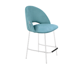 Полубарный стул SHT-ST34-1 / SHT-S29P-1 (голубая пастель/белый муар) в Артеме