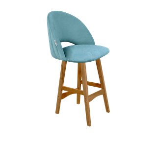Полубарный стул SHT-ST34-1 / SHT-S65-1 (голубая пастель/светлый орех) в Артеме