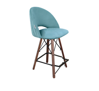 Полубарный стул SHT-ST34-1 / SHT-S80-1 (голубая пастель/темный орех/черный) в Артеме