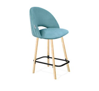 Полубарный стул SHT-ST34-1 / SHT-S94-1 (голубая пастель/прозрачный лак/черный муар) в Артеме