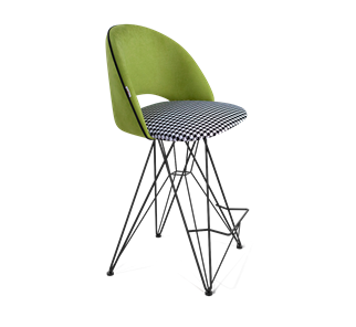 Полубарный стул SHT-ST34-3 / SHT-S66-1 (оливковый/гусиная лапка/черный муар) в Артеме