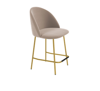 Полубарный стул SHT-ST35 / SHT-S29P-1 (латте/золото) в Артеме