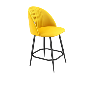 Полубарный стул SHT-ST35-1 / SHT-S148-1 (имперский жёлтый/черный муар) во Владивостоке