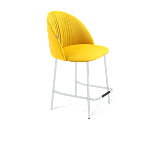 Полубарный стул SHT-ST35-1 / SHT-S29P-1 (имперский жёлтый/хром лак) во Владивостоке