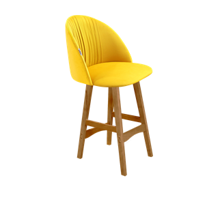 Полубарный стул SHT-ST35-1 / SHT-S65-1 (имперский жёлтый/светлый орех) в Артеме