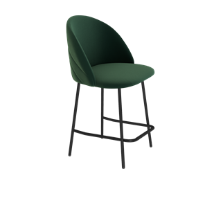 Полубарный стул SHT-ST35-2 / SHT-S29P-1 (лиственно-зеленый/черный муар) во Владивостоке