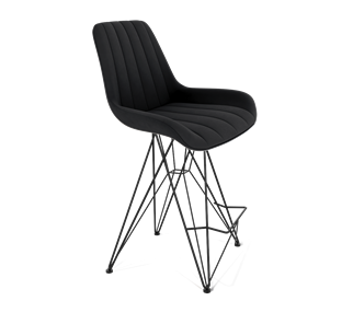 Полубарный стул SHT-ST37 / SHT-S66-1 (ночное затмение/черный муар) в Артеме