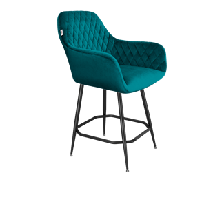 Полубарный стул SHT-ST38 / SHT-S148-1 (альпийский бирюзовый/черный муар) в Артеме