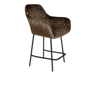 Полубарный стул SHT-ST38 / SHT-S29P-1 (кофейный трюфель/черный муар) в Артеме