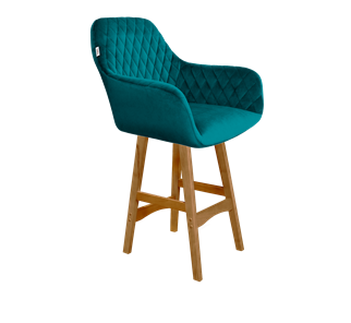 Полубарный стул SHT-ST38 / SHT-S65-1 (альпийский бирюзовый/светлый орех) в Артеме
