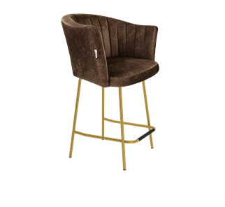 Полубарный стул SHT-ST42-1 / SHT-S29P-1 (кофейный трюфель/золото) в Артеме